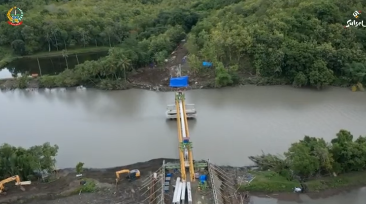 Pembangunan Jembatan Kembar Jalan Lingkar Tengah di Parepare dalam Progres, Dibiayai Bantuan Keuangan Pemprov Rp30 Miliar